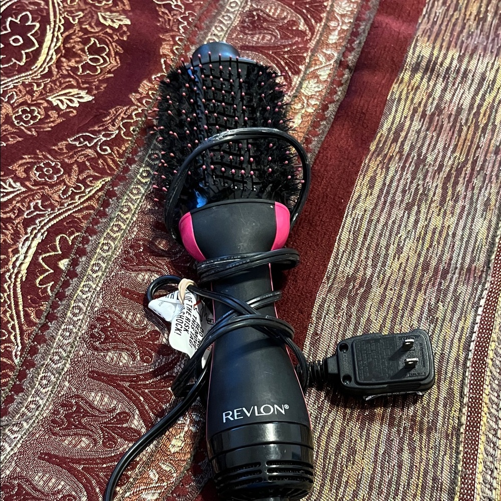 Revlon Black and Pink Hair Dryer Brush